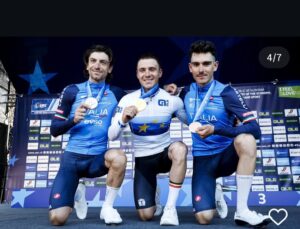 Ciclismo: Ciccone e Scaroni sul podio europeo, ma Evenepoel si prende l’oro al fotofinish