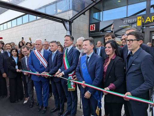 Pisa: inaugurato nuovo terminal dell’aeroporto Galilei. Con il viceministro Rixi e il presidente Giani